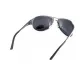 Окуляри поляризаційні BluWater Alumination-3 Gun Metal Polarized (gray) чорні в темній оправі