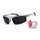 Окуляри поляризаційні BluWater Alumination-5 Silver Polarized (gray) чорні в сріблястій оправі
