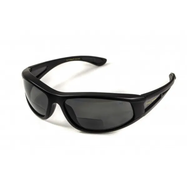 Окуляри біфокальні поляризаційні (захисні) BluWater Winkelman-2 polarized (+2.0 bifocal), (gray) чорні
