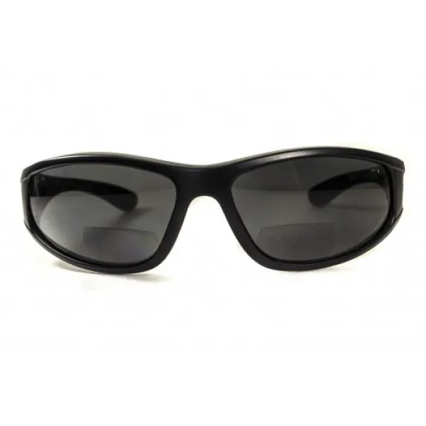 Окуляри біфокальні поляризаційні (захисні) BluWater Winkelman-2 polarized (+2.0 bifocal), (gray) чорні