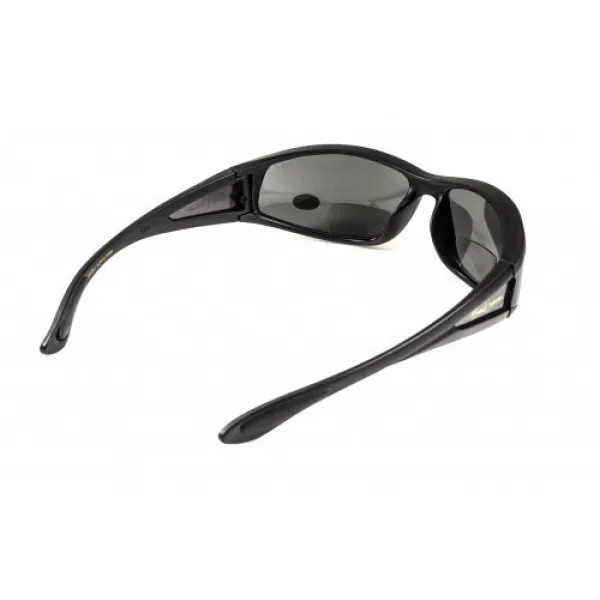 Окуляри біфокальні поляризаційні (захисні) BluWater Winkelman-2 polarized (+2.0 bifocal), (gray) чорні