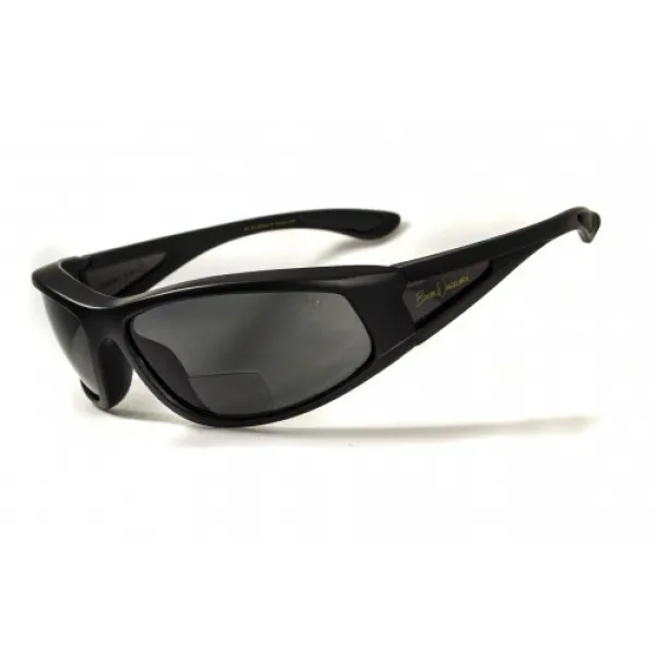 Окуляри біфокальні поляризаційні (захисні) BluWater Winkelman-2 polarized (+2.0 bifocal), (gray) чорні