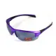 Окуляри захисні Global Vision Hercules-7 Purple (silver mirror) дзеркальні чорні у фіолетовій оправі