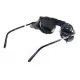 Окуляри захисні Global Vision Aviator-5 (silver mirror) дзеркальні чорні, зі з'ємним ущільнювачем із синтетичної 