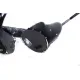 Окуляри захисні Global Vision Aviator-5 (silver mirror) дзеркальні чорні, зі з'ємним ущільнювачем із синтетичної 