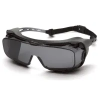 Окуляри захисні з ущільнювачем Pyramex Cappture-Plus (gray) Super Anti-Fog H2MAX, сірі
