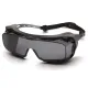 Окуляри захисні з ущільнювачем Pyramex Cappture-Plus (gray) Super Anti-Fog H2MAX, сірі