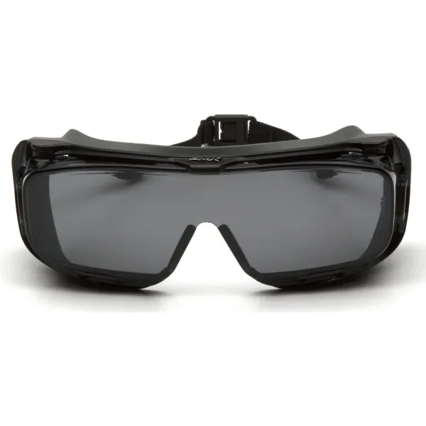 Окуляри захисні з ущільнювачем Pyramex Cappture-Plus (gray) Super Anti-Fog H2MAX, сірі