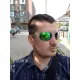 Очки защитные открытые Swag Chill'n (G-Tech™ green) зеркальные сине-зеленые