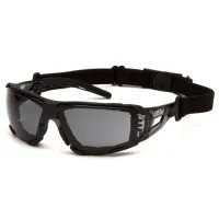 Окуляри захисні з ущільнювачем Pyramex Fyxate (gray) Super Anti-Fog H2MAX, сірі