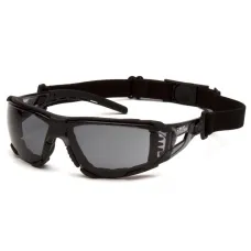 Окуляри захисні з ущільнювачем Pyramex Fyxate (gray) Super Anti-Fog H2MAX, сірі