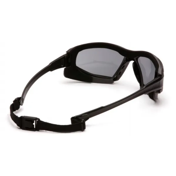 Окуляри захисні з ущільнювачем Pyramex Highlander-PLUS (gray) Anti-Fog, чорні