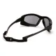 Окуляри захисні з ущільнювачем Pyramex Highlander-PLUS (gray) Anti-Fog, чорні
