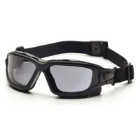 Окуляри захисні з ущільнювачем Pyramex i-Force Slim (gray) Anti-Fog, чорні