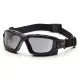 Окуляри захисні з ущільнювачем Pyramex i-Force XL (gray) Anti-Fog, чорний