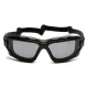 Окуляри захисні з ущільнювачем Pyramex i-Force XL (gray) Anti-Fog, чорний