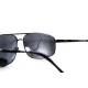 Окуляри поляризаційні BluWater Navigator-2 Polarized (gray), чорні в металевій оправі