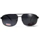Окуляри поляризаційні BluWater Navigator-2 Polarized (gray), чорні в металевій оправі
