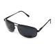 Окуляри поляризаційні BluWater Navigator-2 Polarized (gray), чорні в металевій оправі