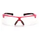 Очки защитные открытые Pyramex Onix Pink (clear) прозрачные в розовой оправе