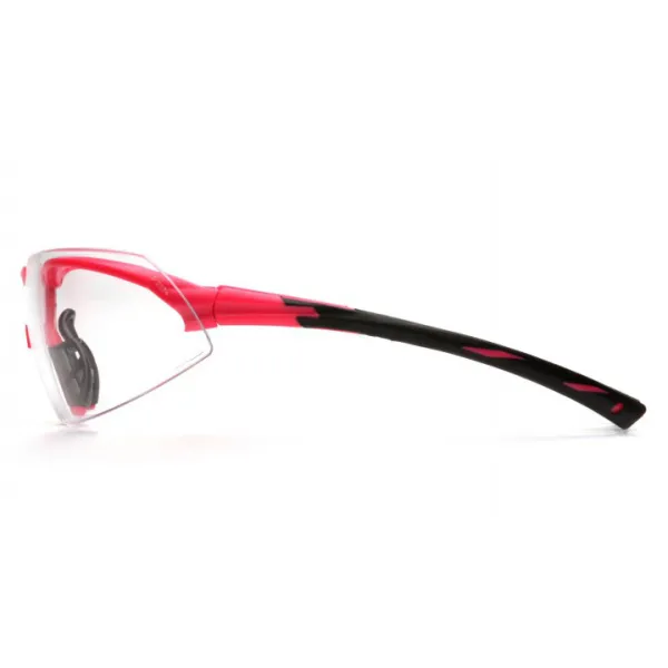 Очки защитные открытые Pyramex Onix Pink (clear) прозрачные в розовой оправе