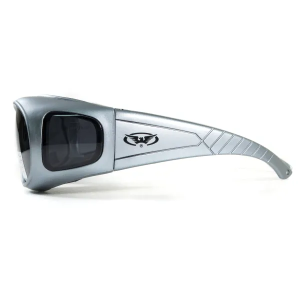 Очки защитные с уплотнителем Global Vision Outfitter Metallic (gray) Anti-Fog, серые