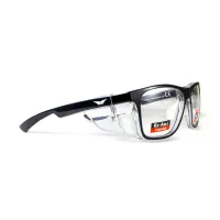 Окуляри під діоптрії Global Vision RX-T Сrystal Black (rx-able) (clear), прозорий в двокольоровій оправі