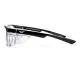 Окуляри під діоптрії Global Vision RX-T Сrystal Black (rx-able) (clear), прозорий в двокольоровій оправі