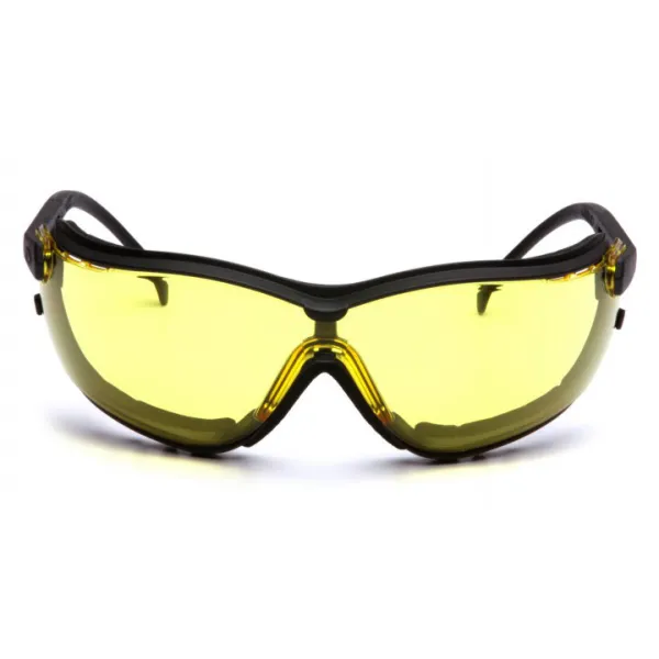 Окуляри захисні з ущільнювачем Pyramex V2G (amber) Anti-Fog, жовті