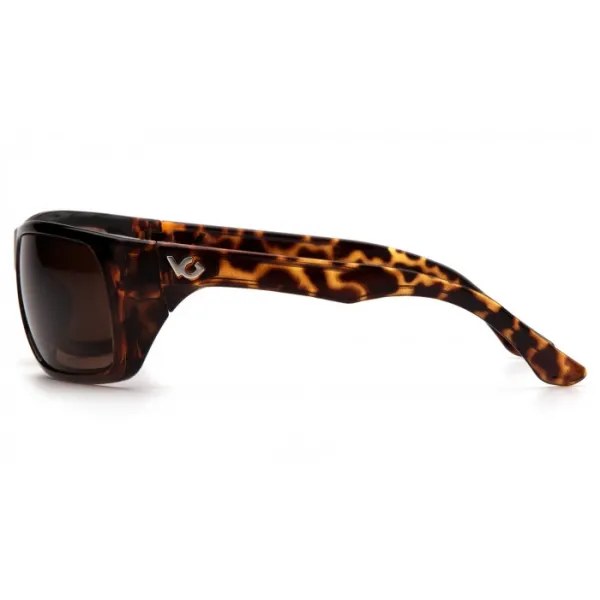 Очки защитные открытые Venture Gear Vallejo Tortoise (bronze) Аnti-Fog, коричневые