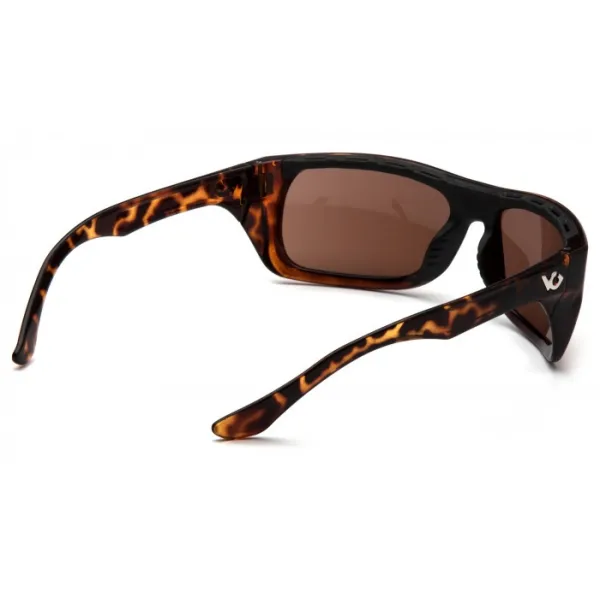 Очки защитные открытые Venture Gear Vallejo Tortoise (bronze) Аnti-Fog, коричневые