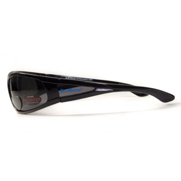Окуляри біфокальні поляризаційні BluWater Bifocal-3 (+2.5) Polarized (gray) (чорна біфокальна лінза з діоптріями)