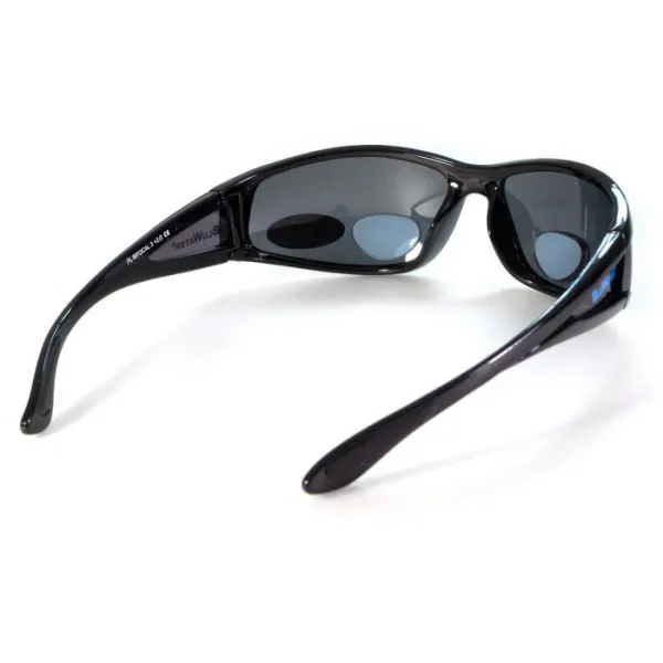 Окуляри біфокальні поляризаційні BluWater Bifocal-3 (+2.5) Polarized (gray) (чорна біфокальна лінза з діоптріями)