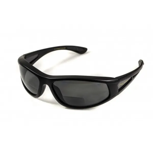 Окуляри біфокальні поляризаційні (захисні) BluWater Winkelman-2 polarized (+2.0 bifocal), (gray) чорні