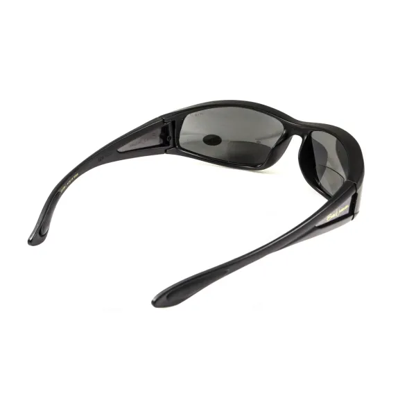 Окуляри біфокальні поляризаційні (захисні) BluWater Winkelman-2 polarized (+2.5 bifocal), (gray) чорні