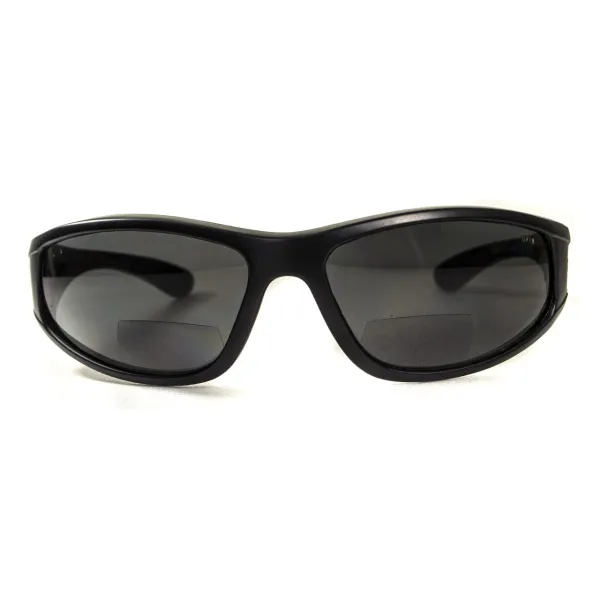 Окуляри біфокальні поляризаційні (захисні) BluWater Winkelman-2 polarized (+2.5 bifocal), (gray) чорні