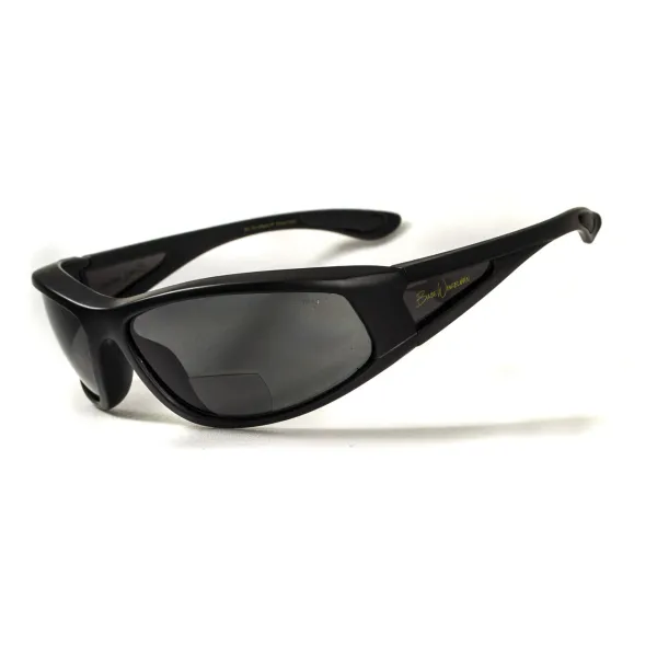 Окуляри біфокальні поляризаційні (захисні) BluWater Winkelman-2 polarized (+2.5 bifocal), (gray) чорні