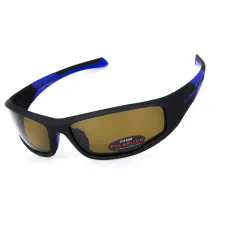 Очки поляризационные BluWater Daytona-3 Polarized (brown) коричневые в черно-синей оправе