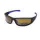 Окуляри поляризаційні BluWater Daytona-3 Polarized (brown), коричневі в чорно-синій оправі