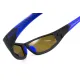 Окуляри поляризаційні BluWater Daytona-3 Polarized (brown), коричневі в чорно-синій оправі