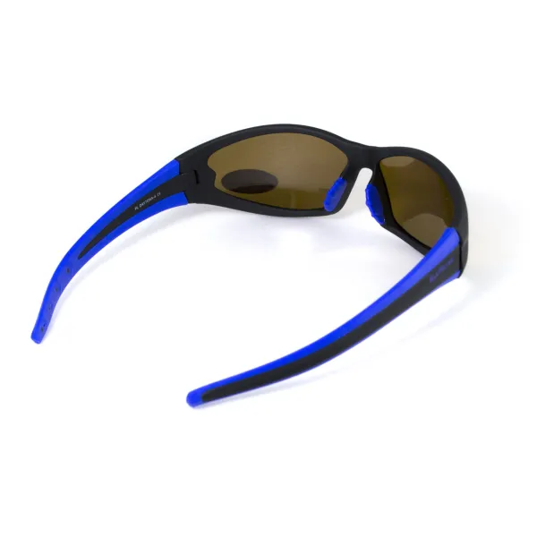 Окуляри поляризаційні BluWater Daytona-4 Polarized (brown) коричневі з синіми дужками