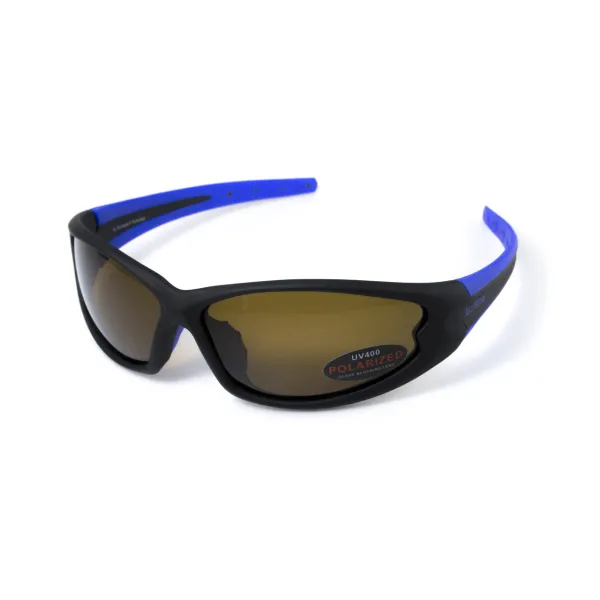 Окуляри поляризаційні BluWater Daytona-4 Polarized (brown) коричневі з синіми дужками