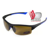Окуляри поляризаційні BluWater Daytona-1 Polarized (brown), гідрофобні коричневі лінзи (Repelon™)