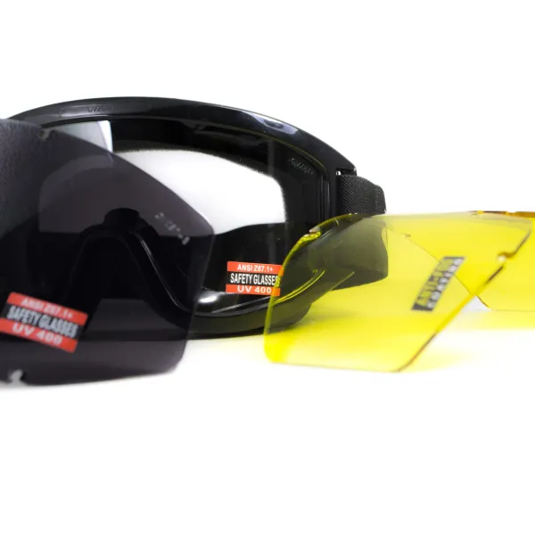 Захисні окуляри Global Vision Wind-Shield 3 lens KIT Anti-Fog, три змінних лінзи