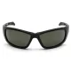 Защитные очки Venture Gear Tactical Howitzer Black (forest gray) Anti-Fog, чёрно-зелёные в чёрной оправе