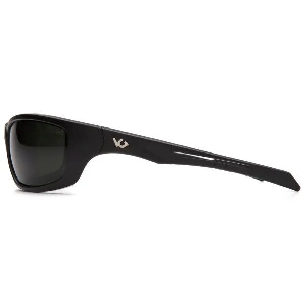 Защитные очки Venture Gear Tactical Howitzer Black (forest gray) Anti-Fog, чёрно-зелёные в чёрной оправе