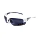 Окуляри BluWater Samson-3 White Polarized (gray), сірі в білій оправі