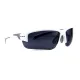 Окуляри BluWater Samson-3 White Polarized (gray), сірі в білій оправі