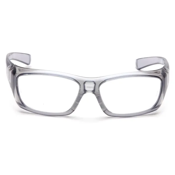 Окуляри Pyramex Emerge T-Gray (clear) RX-able, прозорі в напівпрозорій сірій оправі