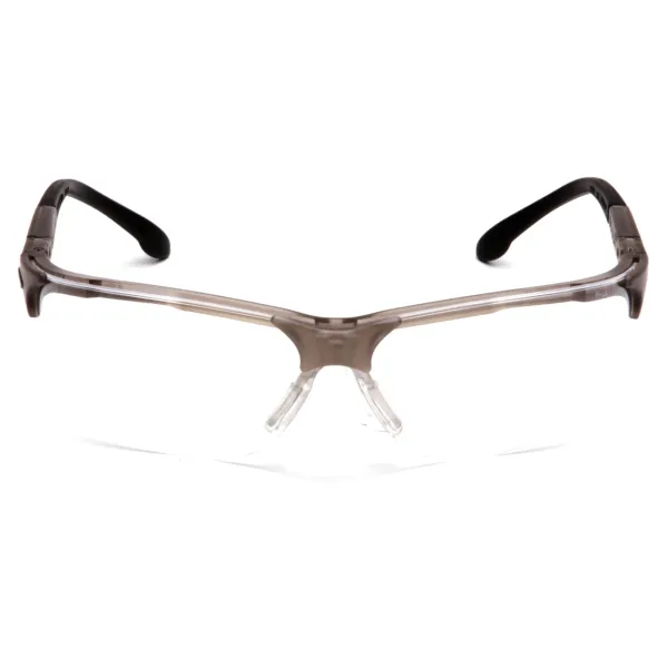 Очки защитные открытые Pyramex Rendezvous Crystal Gray (clear) Anti-Fog, прозрачные в серой полупрозрачной оправе
